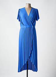 Robe longue manches courtes manches courtes bleu I.CODE (By IKKS) femme