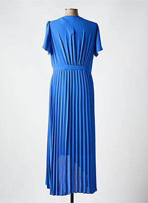 Robe longue manches courtes manches courtes bleu I.CODE (By IKKS) femme