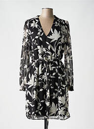 Robe courte manches longues manches longues noir LES P'TITES BOMBES femme