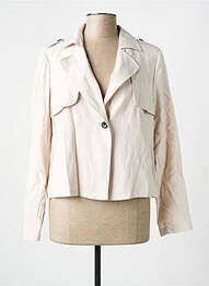 Veste casual col tailleur beige STREET ONE femme
