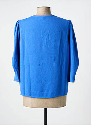 Blouse manches 3/4 manches 3/4 bleu I.CODE (By IKKS) femme