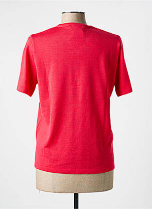 Pull coupe cintrée manches courtes rouge ELEANE femme