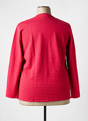 Gilet manches longues stretch rouge ELEANE femme