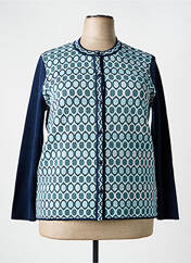 Gilet manches longues bleu ELEANE pour femme seconde vue
