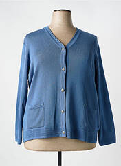 Gilet manches longues bleu ELEANE pour femme seconde vue