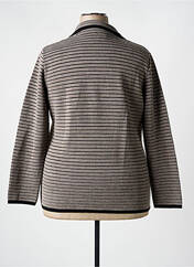 Gilet manches longues gris ELEANE pour femme seconde vue