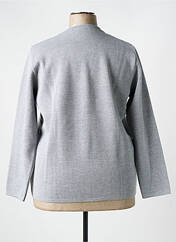 Gilet manches longues gris ELEANE pour femme seconde vue