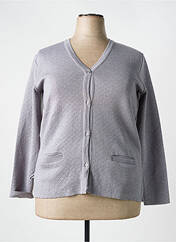Gilet manches longues gris ELEANE pour femme seconde vue