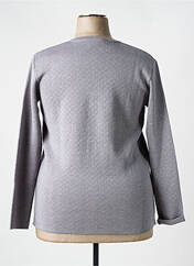 Gilet manches longues gris ELEANE pour femme seconde vue