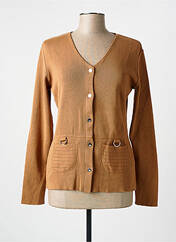 Gilet manches longues jaune ELEANE pour femme seconde vue