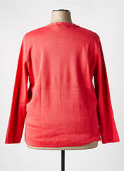 Gilet manches longues orange ELEANE pour femme seconde vue