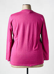 Gilet manches longues rose ELEANE pour femme seconde vue