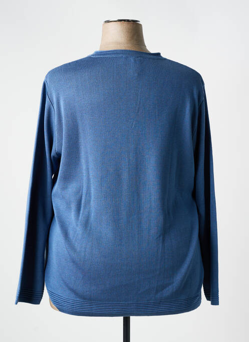 Gilet manches longues bleu ELEANE pour femme