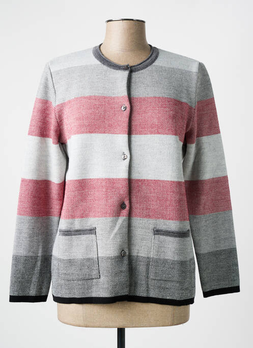 Gilet manches longues gris ELEANE pour femme