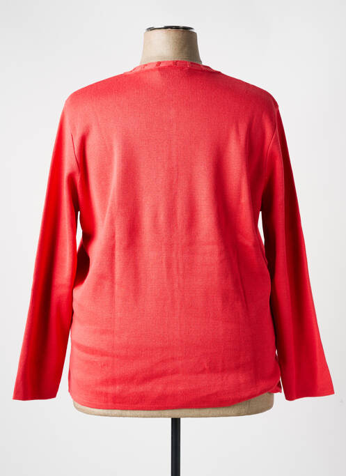 Gilet manches longues orange ELEANE pour femme