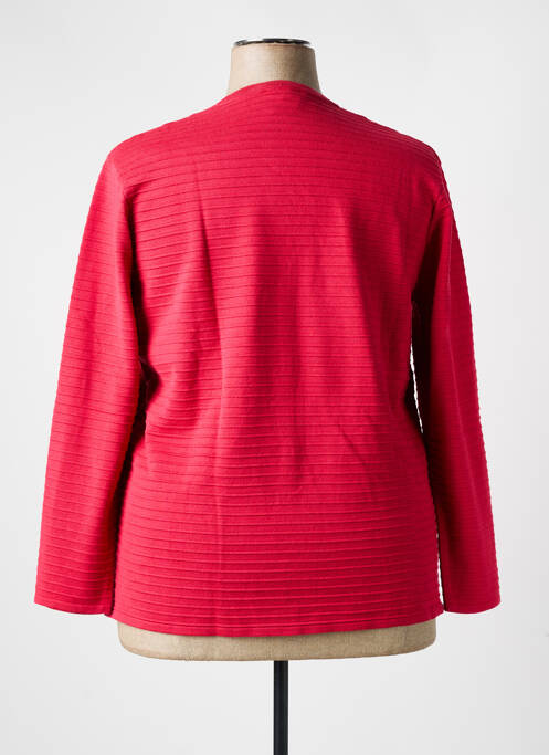 Gilet manches longues rouge ELEANE femme