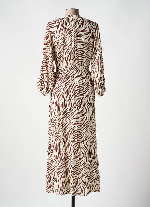 Robe longue marron GRACE & MILA pour femme