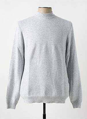 Pull col rond manches longues gris TOM TAILOR homme