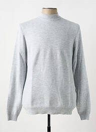 Pull col rond manches longues gris TOM TAILOR homme
