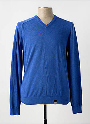 Pull col v manches longues bleu LA SQUADRA femme