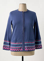 Gilet manches longues bleu ELEANE pour femme seconde vue