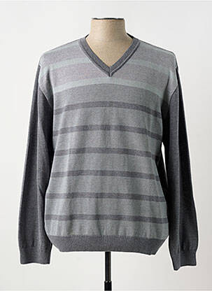 Pull gris PAUL RHODAMEL pour homme