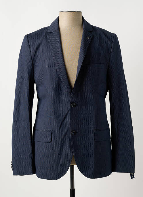 Blazer coupe cintrée bleu TOM TAILOR homme