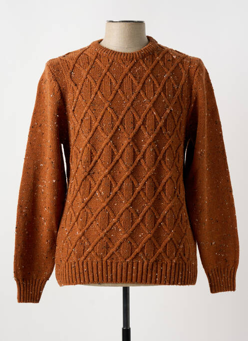 Pull marron LA SQUADRA pour homme