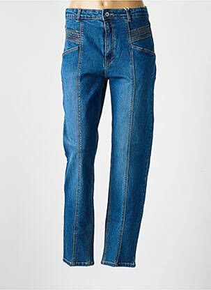 Jeans coupe slim stretch taille ajustable bleu MAYORAL fille