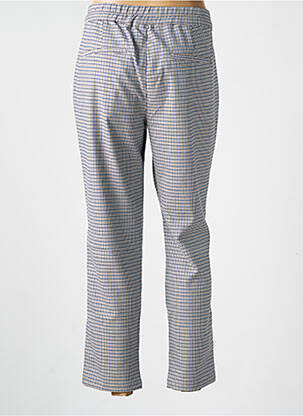 Pantalon chino fermeture zippée sous rabat boutonné taille normale bleu STREET ONE femme