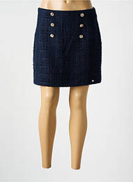 Jupe courte tissage tweed bleu LES P'TITES BOMBES femme