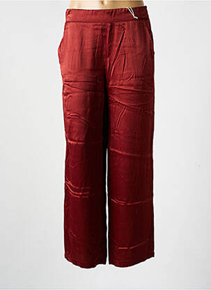 Pantalon 7/8 taille élastique taille normale orange STREET ONE femme