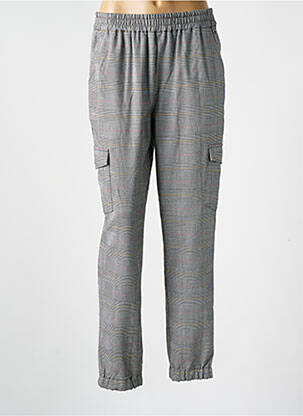 Pantalon cargo resserrée sur le bas taille élastique gris TEDDY SMITH fille