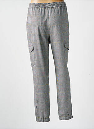 Pantalon cargo resserrée sur le bas taille élastique gris TEDDY SMITH fille