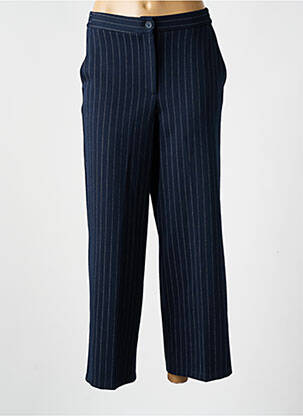 Pantalon droit taille élastique taille normale bleu TOM TAILOR femme