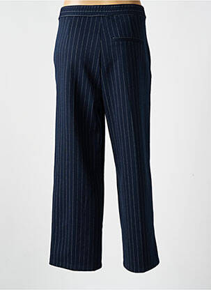 Pantalon droit taille élastique taille normale bleu TOM TAILOR femme