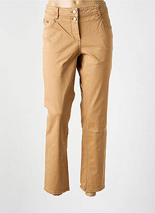 Jeans coupe slim stretch taille normale marron TOM TAILOR femme
