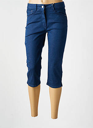 Corsaire tissage denim taille haute bleu DIANE LAURY femme