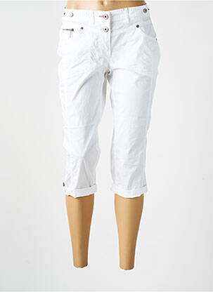 Corsaire taille basse taille basse blanc CECIL femme