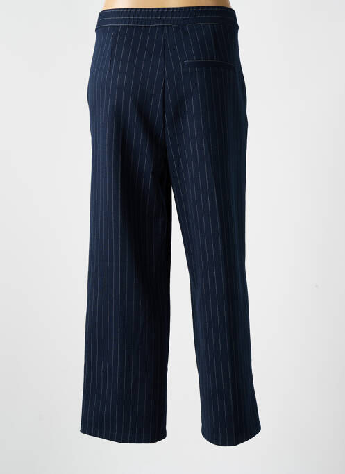Pantalon droit tissage crêpe taille normale bleu TOM TAILOR femme