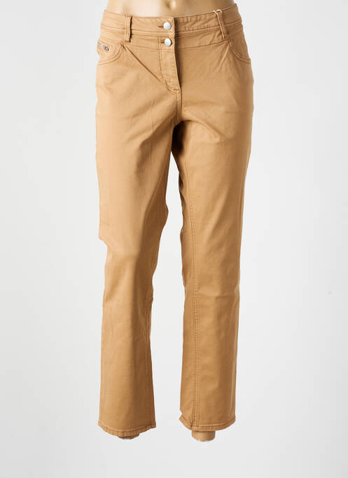 Jeans coupe slim stretch taille normale marron TOM TAILOR femme