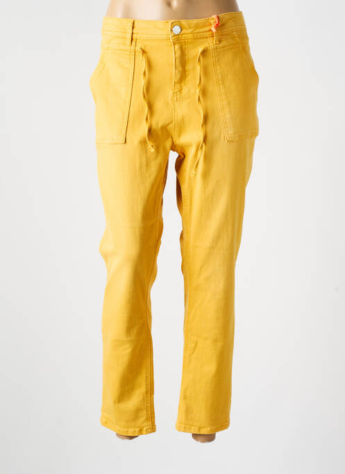 Jeans coupe droite jaune STREET ONE pour femme