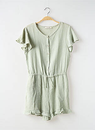 Combishort col rond manches courtes vert TEDDY SMITH fille