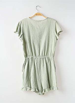 Combishort col rond manches courtes vert TEDDY SMITH fille
