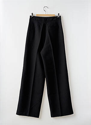 Pantalon large tissage popeline taille normale noir GRACE & MILA femme