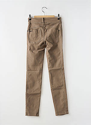 Pantalon slim broderie rivets taille normale beige STREET ONE femme