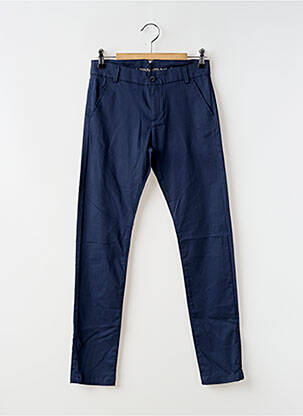 Pantalon chino stretch taille ajustable bleu BOBOLI garçon