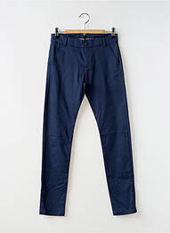 Pantalon chino stretch taille ajustable bleu BOBOLI garcon