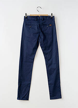 Pantalon chino stretch taille ajustable bleu BOBOLI garçon