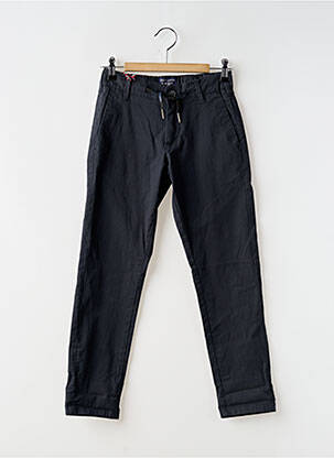 Pantalon chino coupe droite taille élastique bleu TEDDY SMITH garçon